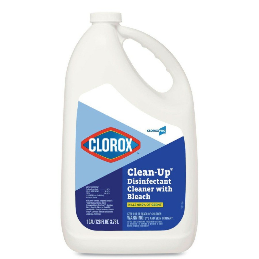 Facility Maintenance & Supplies Clorox Cleaners | Clorox 35420 128 Oz. Clean-Up Disinfectant Cleaner Refill - Fresh (4/Carton)