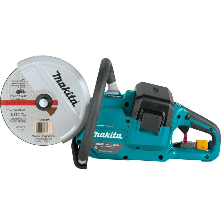 Concrete Tools Makita | Makita Xec01Z 18V X2 (36V) Lxt Brushless Lithium-Ion 9 In. Cordless Power Cutter With Aft Electric Brake (Tool Only)