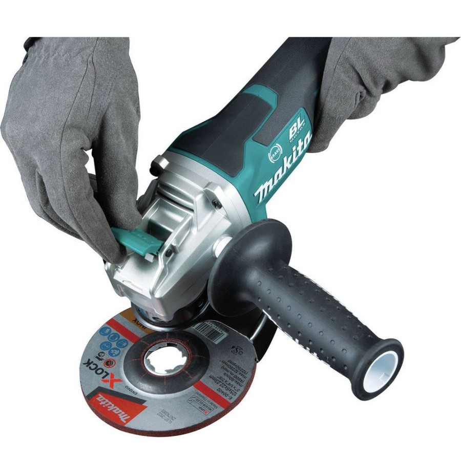 Power Tools Makita Angle Grinders | Makita Xag26Z 18V Lxt Brushless Lithium-Ion 4-1/2 In. / 5 In. Cordless Paddle Switch X-Lock Angle Grinder With Aft (Tool Only)