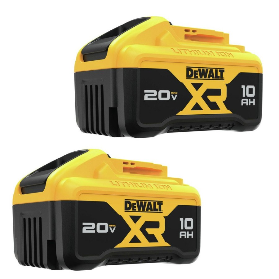 Batteries & Chargers Dewalt | Dewalt Dcb210-2 (2) 20V Max Xr 10 Ah Lithium-Ion Batteries