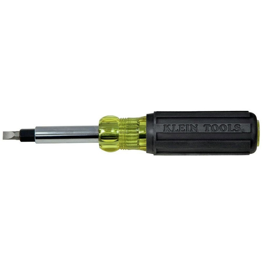 Hand Tools Klein Tools | Klein Tools 32557 Heavy Duty 6-In-1 Multi-Bit Screwdriver / Nut Driver