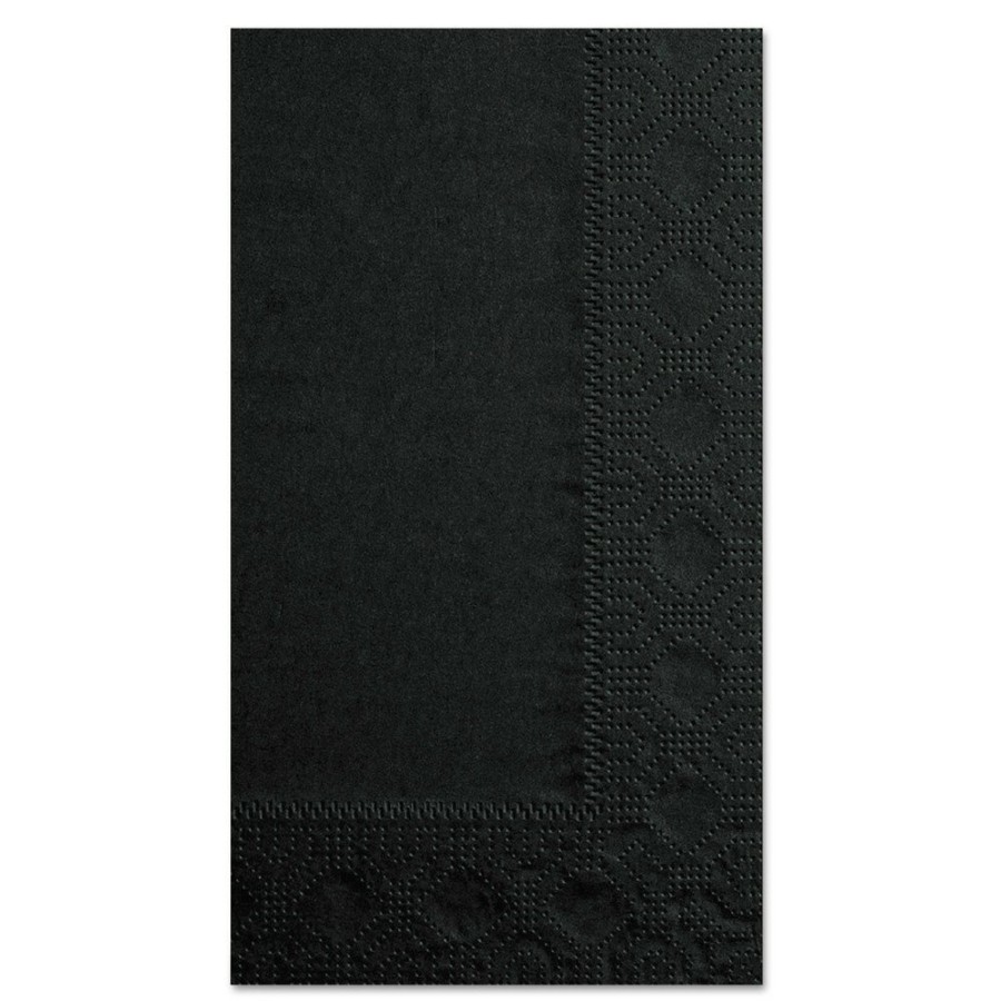 Facility Maintenance & Supplies Hoffmaster | Hoffmaster 180513 Dinner Napkins, 2-Ply, 15 X 17, Black, 1000/Carton