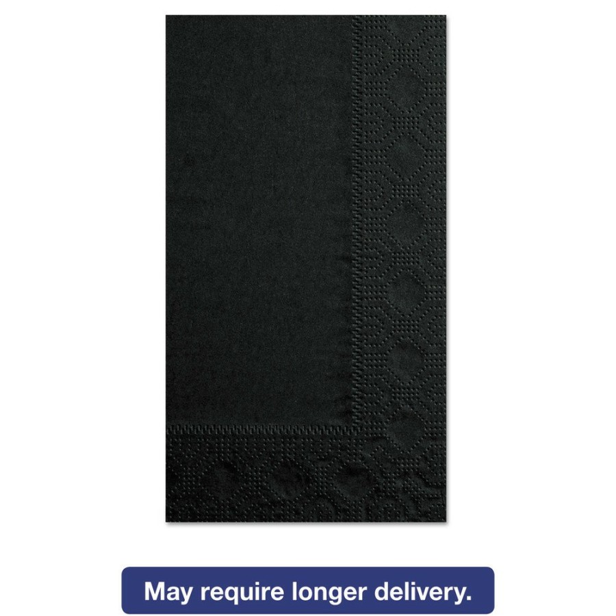 Facility Maintenance & Supplies Hoffmaster | Hoffmaster 180513 Dinner Napkins, 2-Ply, 15 X 17, Black, 1000/Carton