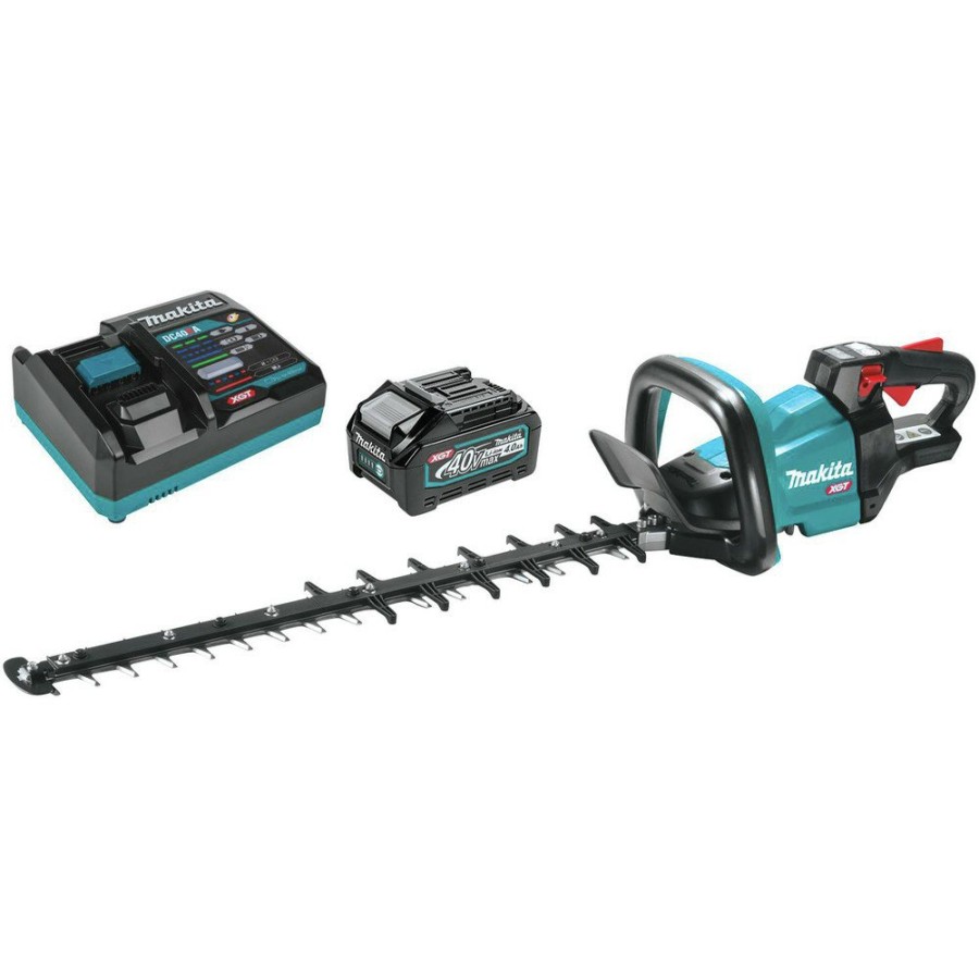 Outdoor Power Tools & Equipment Makita Hedge Trimmers | Makita Ghu01M1 40V Max Xgt Brushless Lithium-Ion 24 In. Cordless Rough Cut Hedge Trimmer Kit (4 Ah)