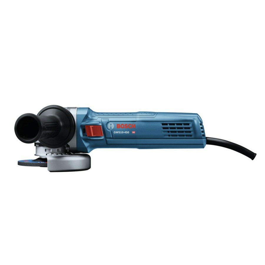 Power Tools Bosch Angle Grinders | Factory Reconditioned Bosch Gws10-450P-Rt 120V 10 Amp 4-1/2 In. Corded Ergonomic Angle Grinder With Lock-On Paddle Switch