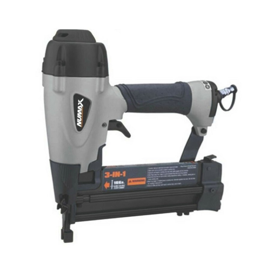 Air Tools And Equipment NuMax Nail Guns | Numax Sxl31 3-In-1 18/16 Gauge Brad/Finish Nailer And Stapler