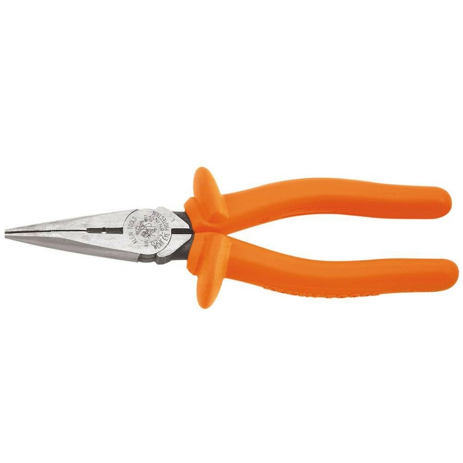 Hand Tools Klein Tools | Klein Tools D203-8N-Ins 8 In. Insulated Long Nose Side-Cutting/Stripping Pliers