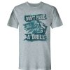 Clothing And Gear Buzz Saw | Buzz Saw Pr104040S "Don'T Panic This Is Only A Drill" Premium Cotton Tee Shirt - Small, Gray