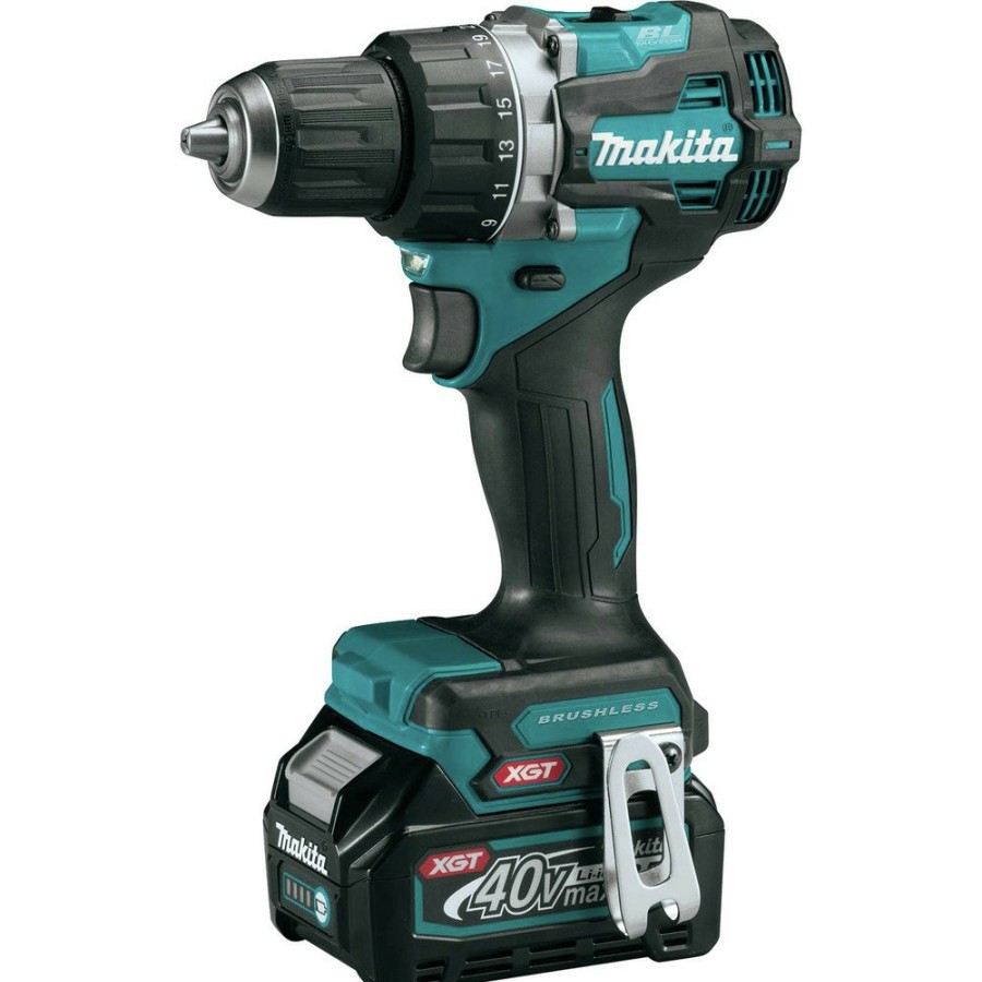 Power Tools Makita Drill Drivers | Makita Gfd02D 40V Max Xgt Brushless Lithium-Ion 1/2 In. Cordless Compact Drill Driver Kit (2.5 Ah)