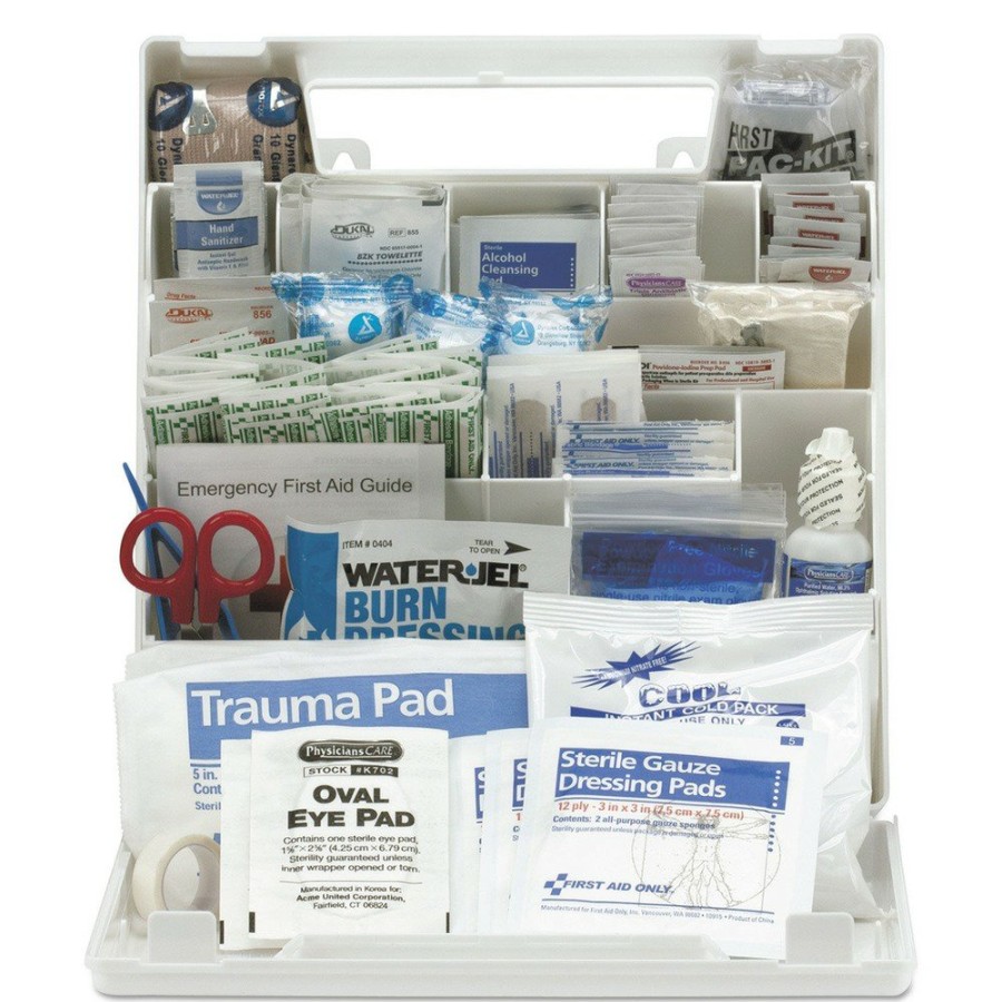 Safety Equipment First Aid Only First Aid And Emergency Kits | First Aid Only 90639 Ansi Class Aplus First Aid Kit For 50 People With Plastic Case (1-Kit)