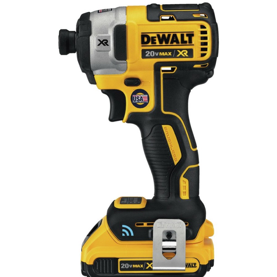 Power Tools Dewalt Impact Drivers | Dewalt Dcf888D2 20V Max Xr 2.0 Ah Cordless Lithium-Ion Brushless Tool Connect 1/4 In. Impact Driver Kit