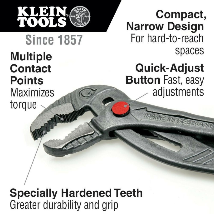 Hand Tools Klein Tools | Klein Tools D504-12 Classic Klaw 12 In. Pump Pliers