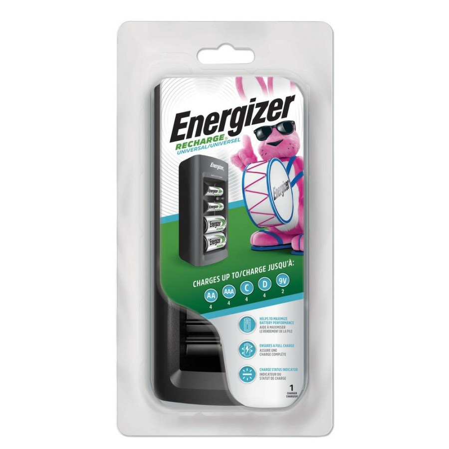 Batteries & Chargers Energizer | Energizer Chfcb5 Family Battery Charger For Multiple Battery Sizes