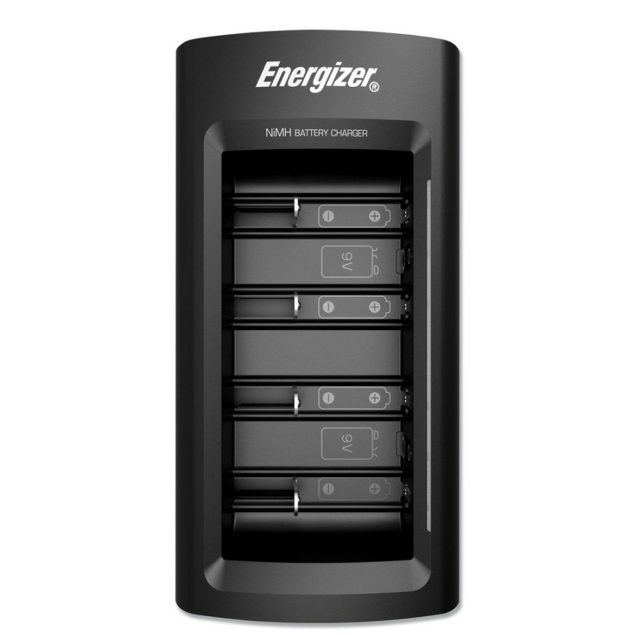 Batteries & Chargers Energizer | Energizer Chfcb5 Family Battery Charger For Multiple Battery Sizes