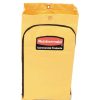 Facility Maintenance & Supplies Rubbermaid Commercial Cleaning Carts | Rubbermaid Commercial 1966719 17.25 In. X 30.5 In. 24 Gallon Zippered Vinyl Cleaning Cart Bag - Yellow