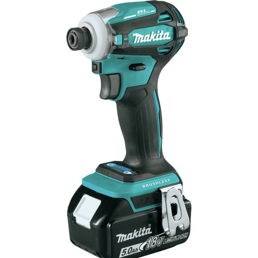 Power Tools Makita Impact Drivers | Makita Xdt19T 18V Lxt Brushless Lithium-Ion Cordless Quick Shift Mode Impact Driver Kit With 2 Batteries (5 Ah)