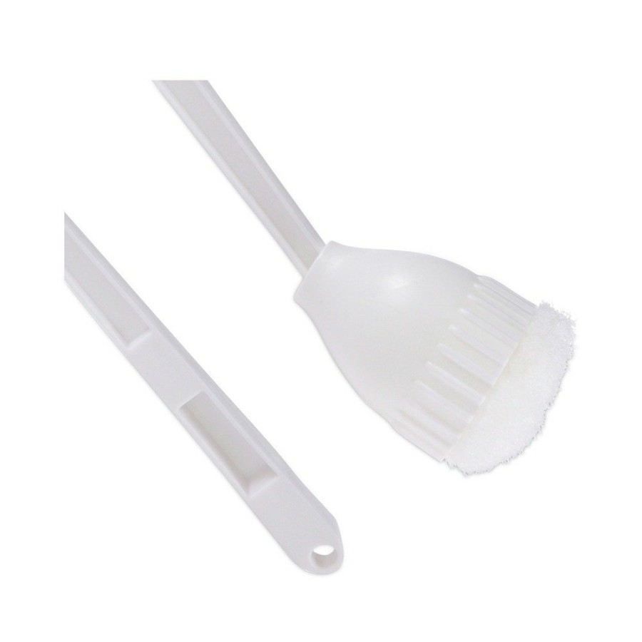 Facility Maintenance & Supplies Boardwalk Cleaning Tools | Boardwalk Bwk00170Ea 2 In. Plastic Cone Head Bowl Mop With 10 In. Handle - White