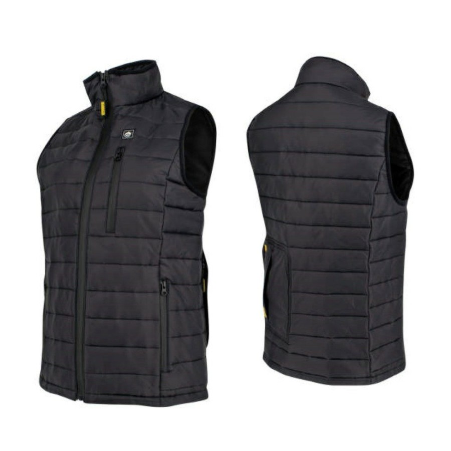 Clothing And Gear Dewalt Heated Jackets | Dewalt Dchv094D1-2X Women'S Lightweight Puffer Heated Vest Kit - 2X, Black