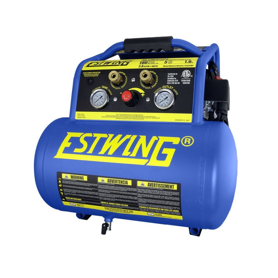 Air Tools And Equipment Estwing Portable Air Compressors | Estwing E5Gcomp 1.7 Hp 5 Gallon Oil-Free Hand Carry Air Compressor