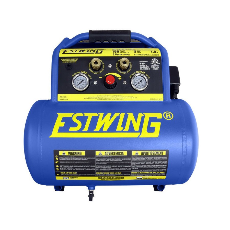 Air Tools And Equipment Estwing Portable Air Compressors | Estwing E5Gcomp 1.7 Hp 5 Gallon Oil-Free Hand Carry Air Compressor