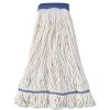 Facility Maintenance & Supplies Boardwalk Cleaning Tools | Boardwalk Bwk504Wh 5 In. Super Loop Cotton/Synthetic Fiber Wet Mop Head - X-Large, White (12/Carton)