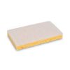 Facility Maintenance & Supplies Boardwalk Cleaning Tools | Boardwalk 63Bwk Ld 3.6 In. X 6.1 In. Individually Wrapped Light Duty Scrubbing Sponge - Yellow/White (20/Carton)