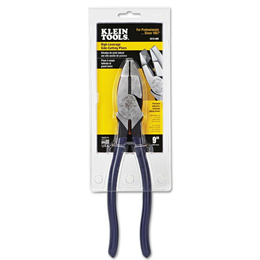 Hand Tools Klein Tools | Klein Tools D213-9Ne 9 In. Lineman'S New England Nose Pliers