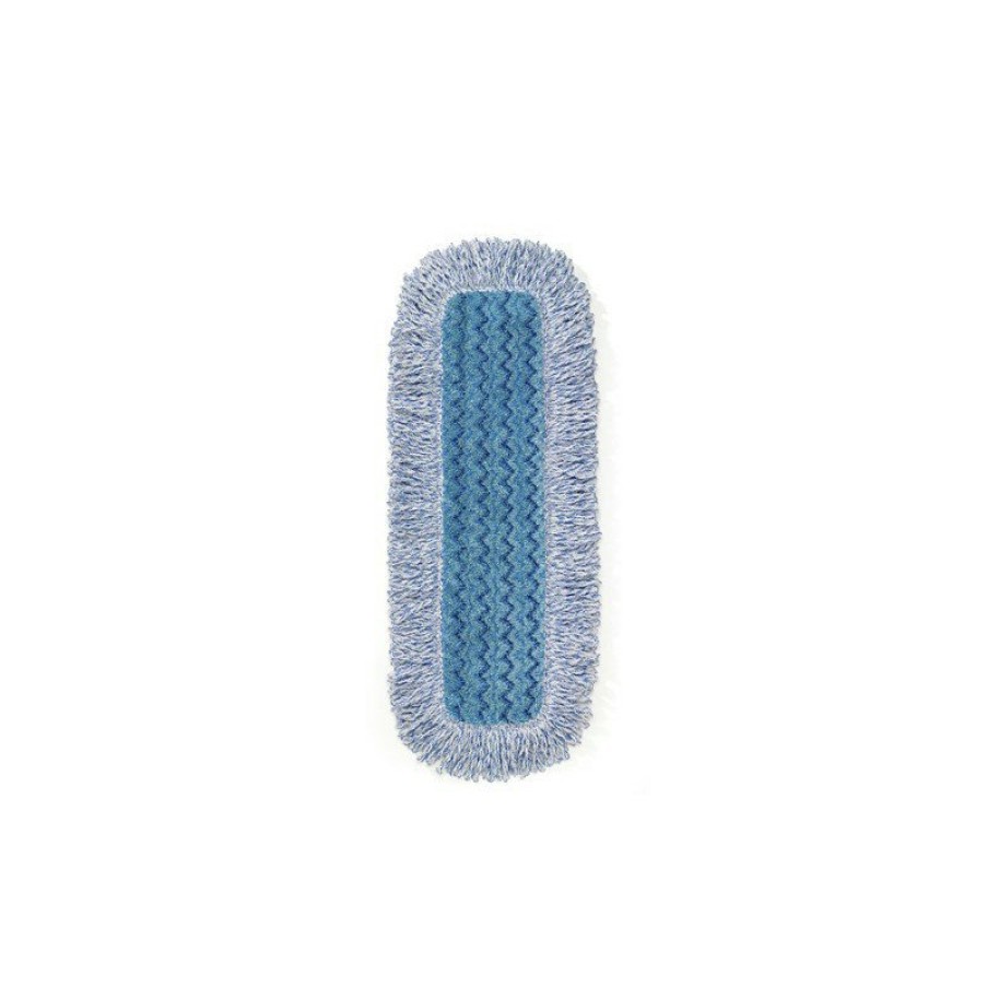 Facility Maintenance & Supplies Rubbermaid Commercial Cleaning Tools | Rubbermaid Commercial Fgq41600Bl00 Nylon/Polyester Microfiber 18 In. High Absorbency Mop Pad - Blue (6/Carton)