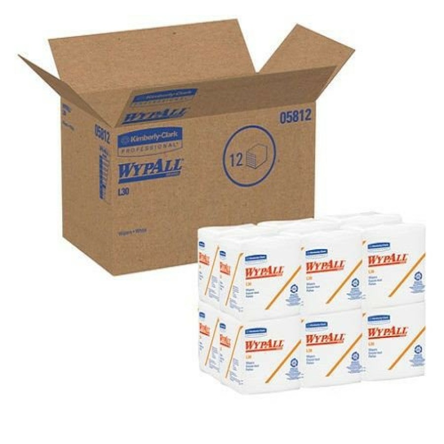 Facility Maintenance & Supplies WypAll | Wypall 5812 L30 Quarter Fold 12.5 In. X 12 In. Towels (90/Polypack, 12 Polypacks/Carton)