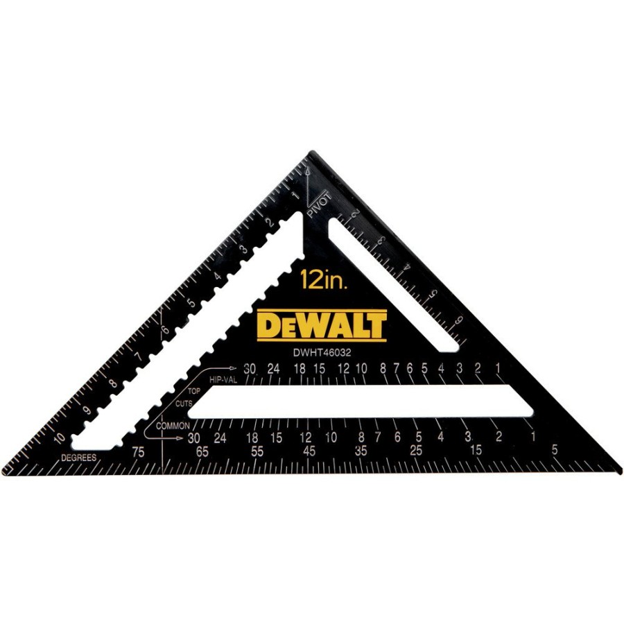 Hand Tools Dewalt Measuring Accessories | Dewalt Dwht46032 12 In. Premium Rafter Square