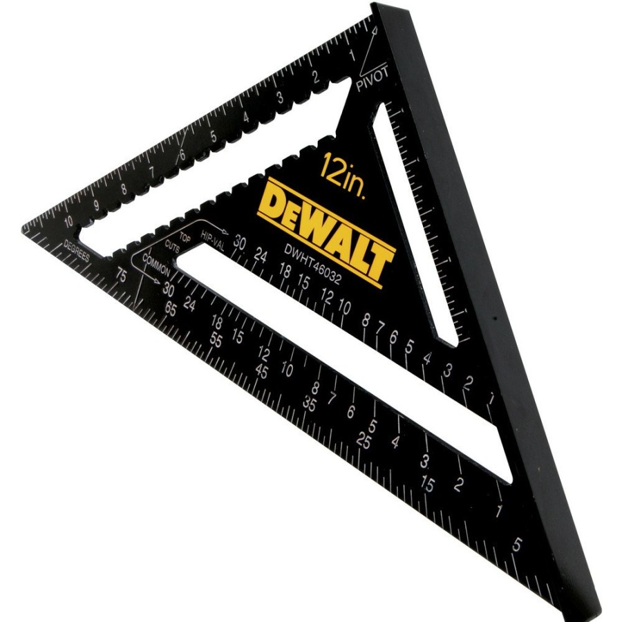 Hand Tools Dewalt Measuring Accessories | Dewalt Dwht46032 12 In. Premium Rafter Square