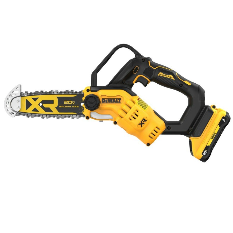 Outdoor Power Tools & Equipment Dewalt | Dewalt Dccs623L1 20V Max Brushless Lithium-Ion 8 In. Cordless Pruning Chainsaw Kit (3 Ah)