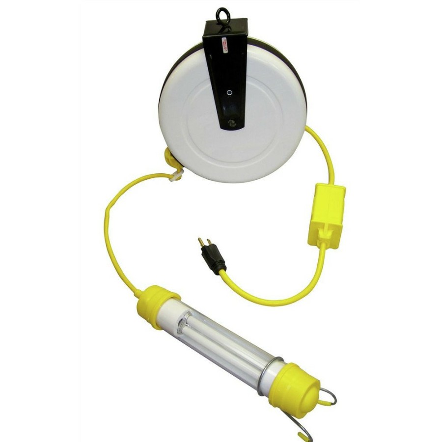 Lighting General Manufacturing | General Manufacturing 3313-4000 13 Watt Stubby Fluorescent Light Reel With 40 Ft. Cord