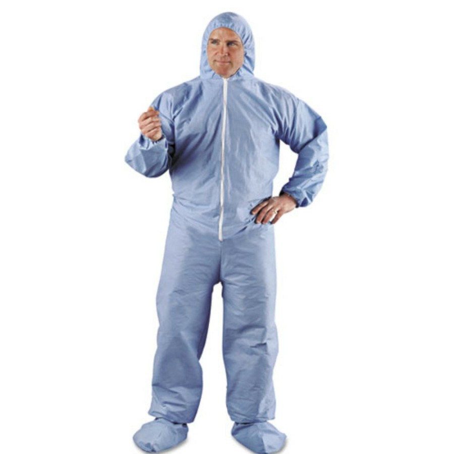 Safety Equipment KleenGuard | Kleenguard Kcc 45356 A65 Flame-Resistant Hood And Boot Coveralls - Blue, 3X (21/Carton)