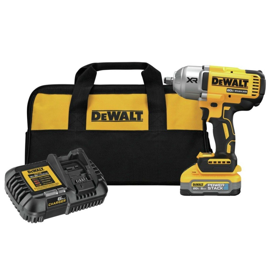 Power Tools Dewalt | Dewalt Dcf900H1 20V Max Xr Brushless Lithium-Ion 1/2 In. Cordless High Torque Impact Wrench Kit (5 Ah)