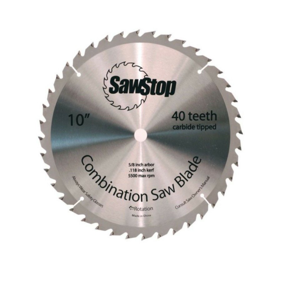 Power Tool Accessories SawStop Table Saw Blades | Sawstop Cns-07-148 10 In. 40 Tooth Combination Table Saw Blade