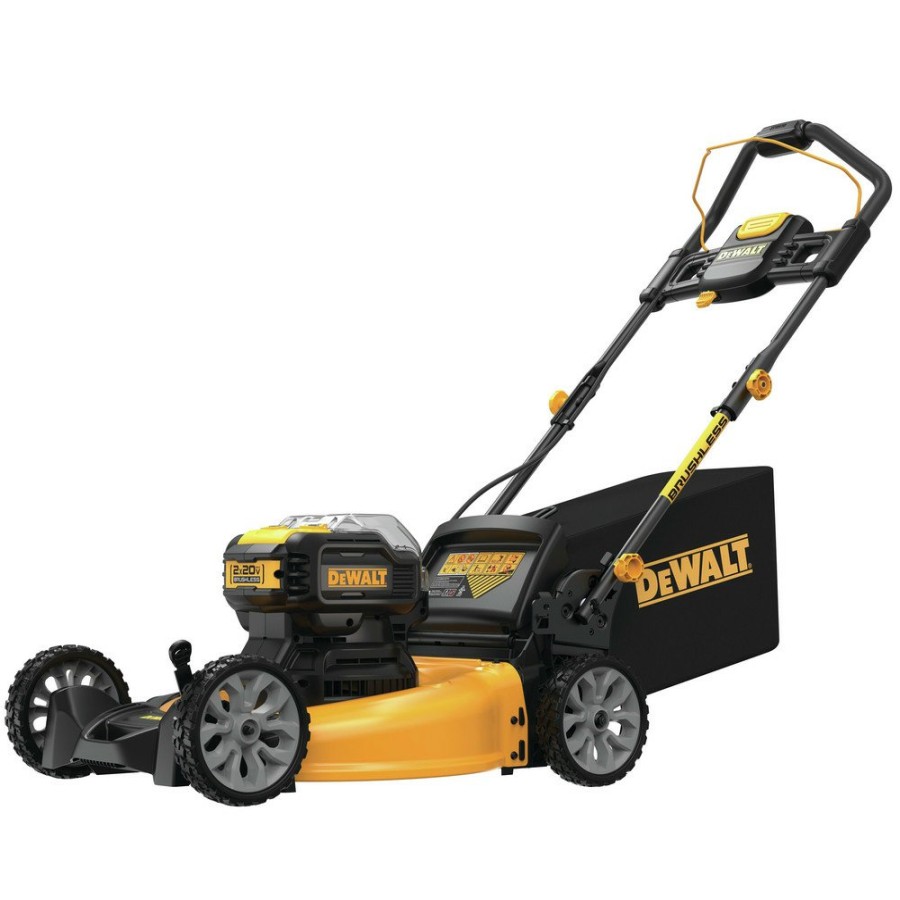 Outdoor Power Tools & Equipment Dewalt | Dewalt Dcmwp233U2 2X 20V Max Brushless Lithium-Ion 21-1/2 In. Cordless Push Mower Kit With 2 Batteries (10 Ah)