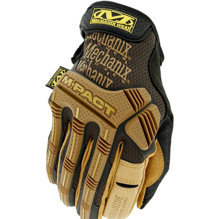 Safety Equipment Mechanix Wear | Mechanix Wear Lmp-75-010 M-Pact Leather Gloves - Large 10, Tan/Black