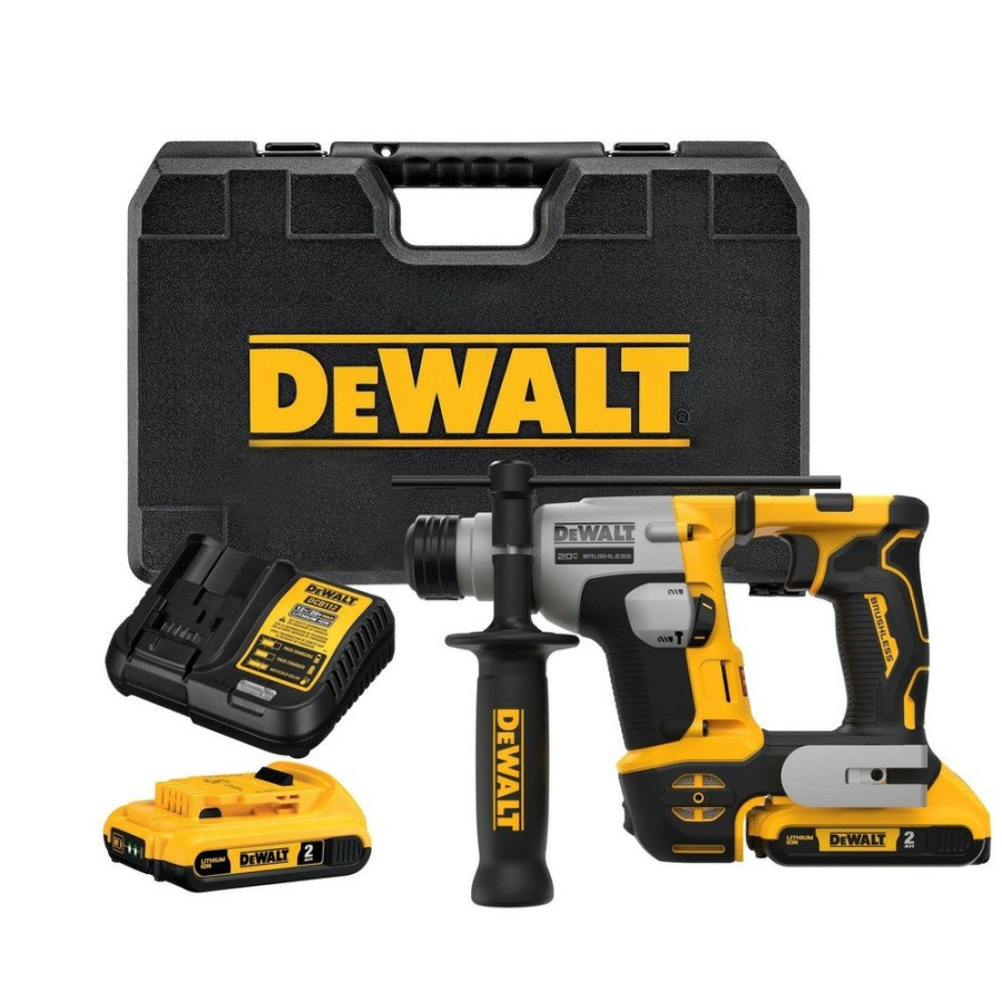 Power Tools Dewalt Rotary Hammers | Dewalt Dch172D2 20V Max Atomic Brushless Lithium-Ion 5/8 In. Cordless Sds Plus Rotary Hammer Kit With 2 Batteries (2 Ah)