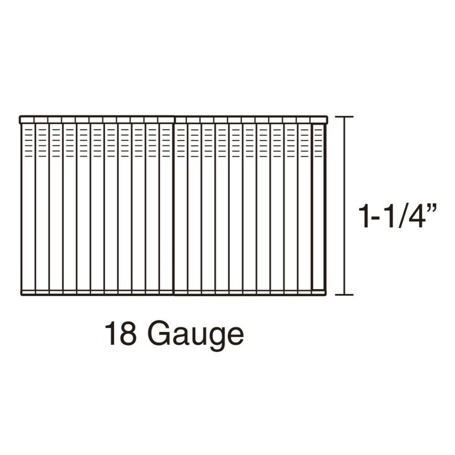 Power Tool Accessories Freeman Nails | Freeman Ssbn18-125 18-Gauge 1-1/4 In. Glue Collated Stainless Steel Brad Nails (1000 Count)