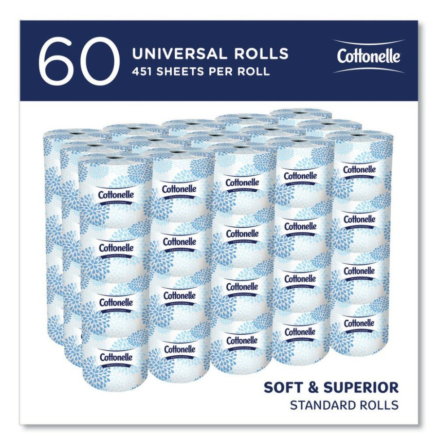 Facility Maintenance & Supplies Cottonelle | Cottonelle 17713 2-Ply Septic Safe Bathroom Tissue For Business - White (60/Carton)