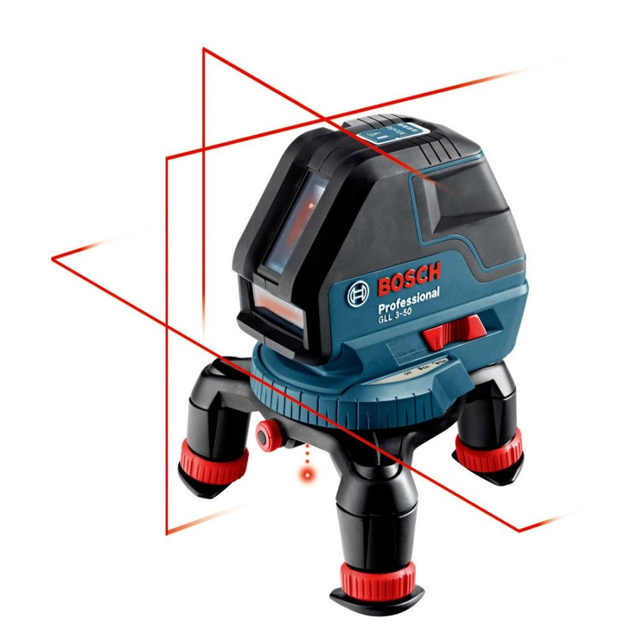 Hand Tools Bosch Rotary Lasers | Factory Reconditioned Bosch Gll3-50-Rt Three Line Laser With Layout Beam