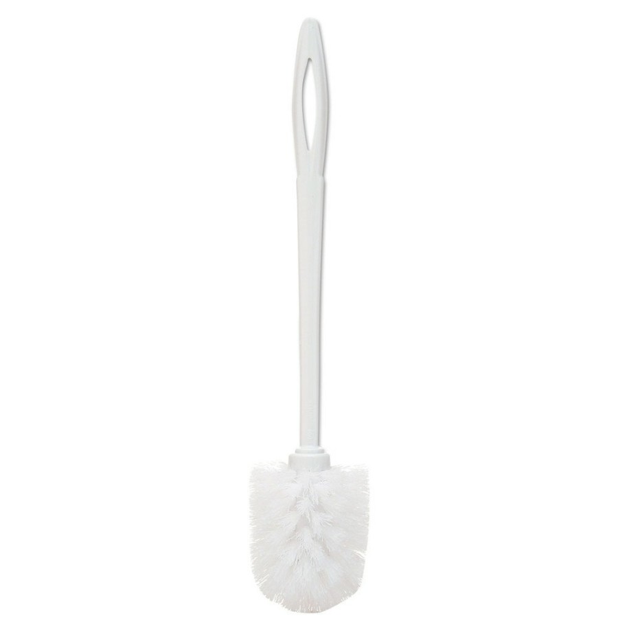 Facility Maintenance & Supplies Rubbermaid Commercial Cleaning Tools | Rubbermaid Commercial Fg631000Wht 10 In. Handle Toilet Bowl Brush - White