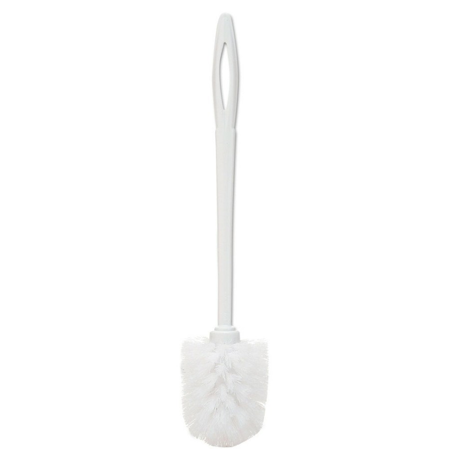 Facility Maintenance & Supplies Rubbermaid Commercial Cleaning Tools | Rubbermaid Commercial Fg631000Wht 10 In. Handle Toilet Bowl Brush - White