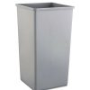 Facility Maintenance & Supplies Rubbermaid Commercial | Rubbermaid Commercial Fg395900Gray 50 Gal. Plastic Untouchable Square Waste Receptacle - Gray