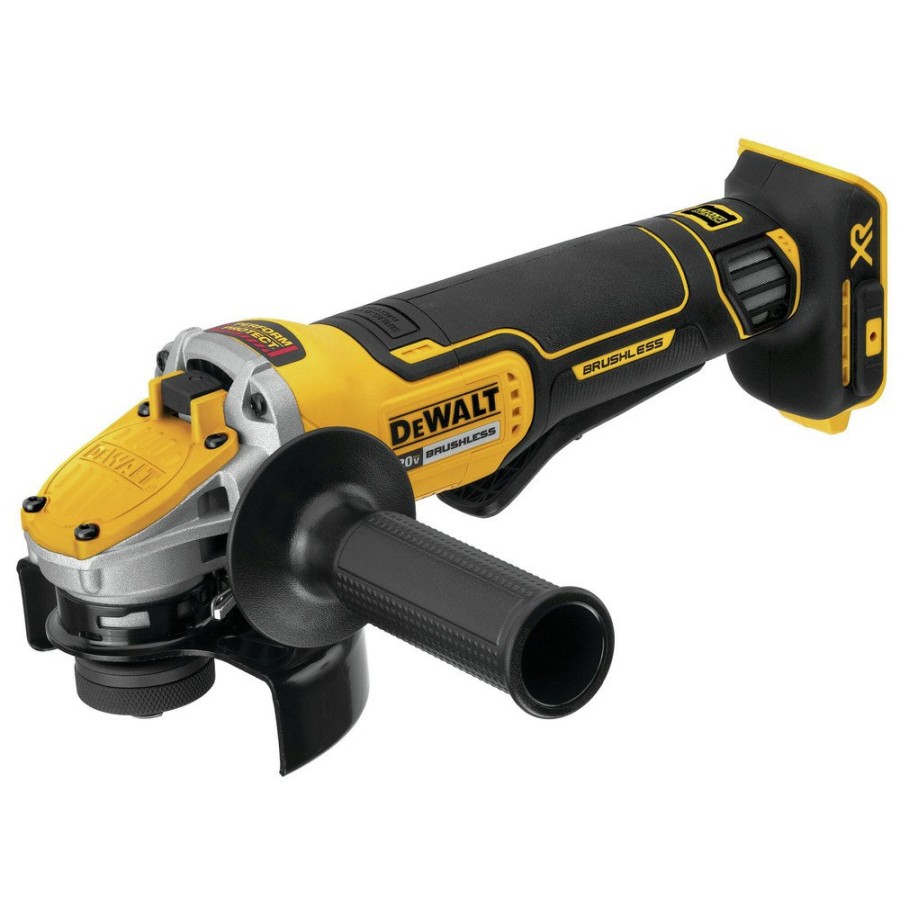 Power Tools Dewalt Angle Grinders | Dewalt Dcg415B 20V Max Xr Brushless Lithium-Ion 4-1/2 - 5 In. Cordless Small Angle Grinder With Power Detect Tool Technology (Tool Only)