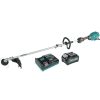 Outdoor Power Tools & Equipment Makita | Makita Gux01Jm1X1 40V Max Xgt Brushless Lithium-Ion Cordless Couple Shaft Power Head With 17 In. String Trimmer Attachment Kit (4 Ah)