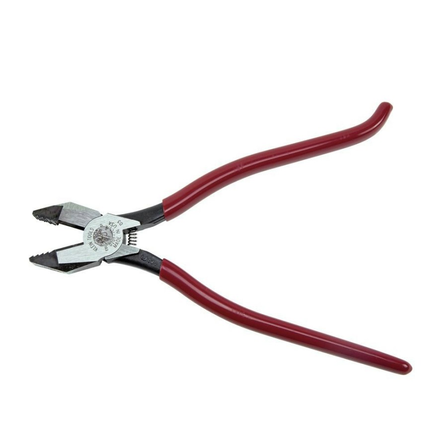 Hand Tools Klein Tools | Klein Tools D201-7Csta 9 In. Ironworker'S Aggressive Knurl Pliers