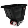 Facility Maintenance & Supplies Rubbermaid Commercial | Rubbermaid Commercial Fg130400Bla 202 Gal. 450 Lbs. Capacity Plastic Rotomolded Tilt Truck - Black