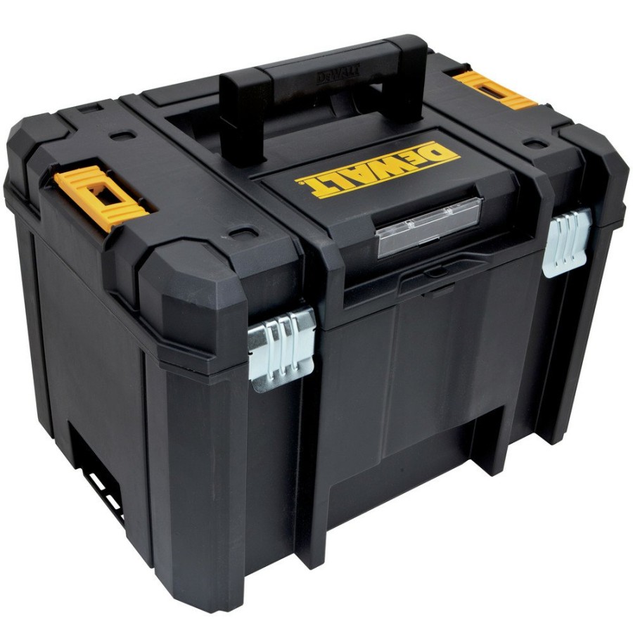 Tool Storage Dewalt | Dewalt Dwst17806 13 In. X 17-1/4 In. X 11-7/8 In. Tstak Vi Deep Storage Box With Flat Top - Black